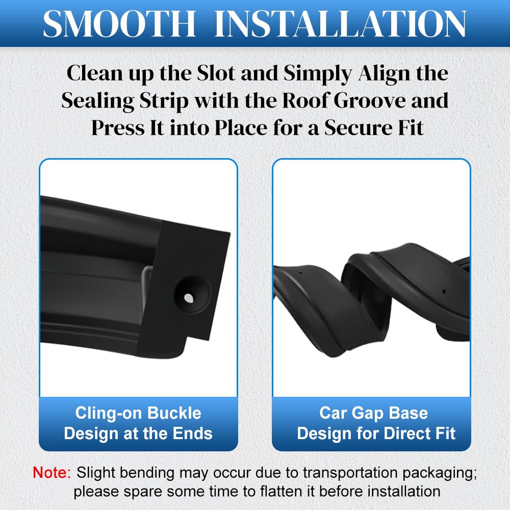 Junta de goma para marco de parabrisas compatible con Jeep Wrangler YJ 1987-1995 55009127