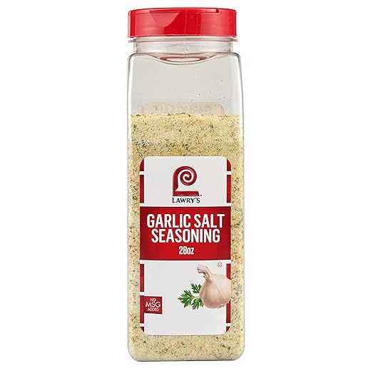 Lawry's Coarse Grind Garlic Salt with Parsley, 28 oz - One 28 Ounce Container of Garlic Salt and Parsley Seasoning for Beef, Poultry, Stir-Fry and Pasta