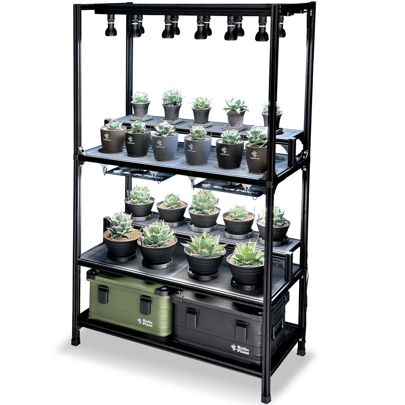 Amazon｜怪獣ラック 組立式 高さ調整可能 植物棚 幅110 奥行50 高さ175