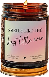 Sallas Big Little Reveal Gift, Sorority Big Little Basket Gift, Big Little Reveal Candle, Sorority Big Sister Gift Candle, Big Little Basket Stuffer, 4oz & 9oz, Sallas-QD1BFJTZ71OJH8U