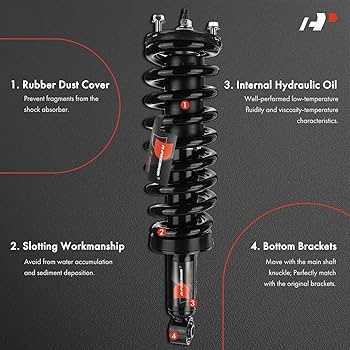 Amazon.com: A-Premium Front Pair (2) Complete Strut & Coil