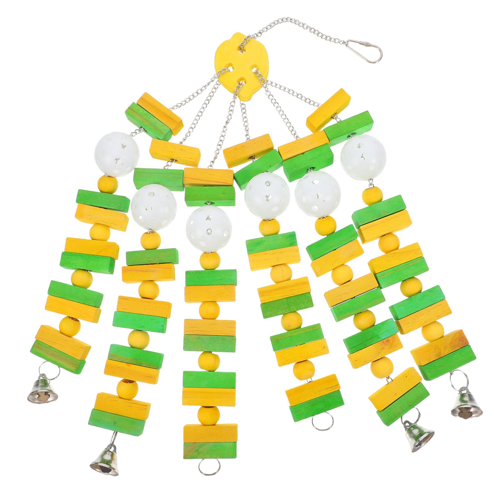 POPETPOP Colorful Parrot Chew for Birds Durable Hanging Rope Blocks Foraging for Cockatiels and Parakeets Supports Beak Health and Natural Chewing