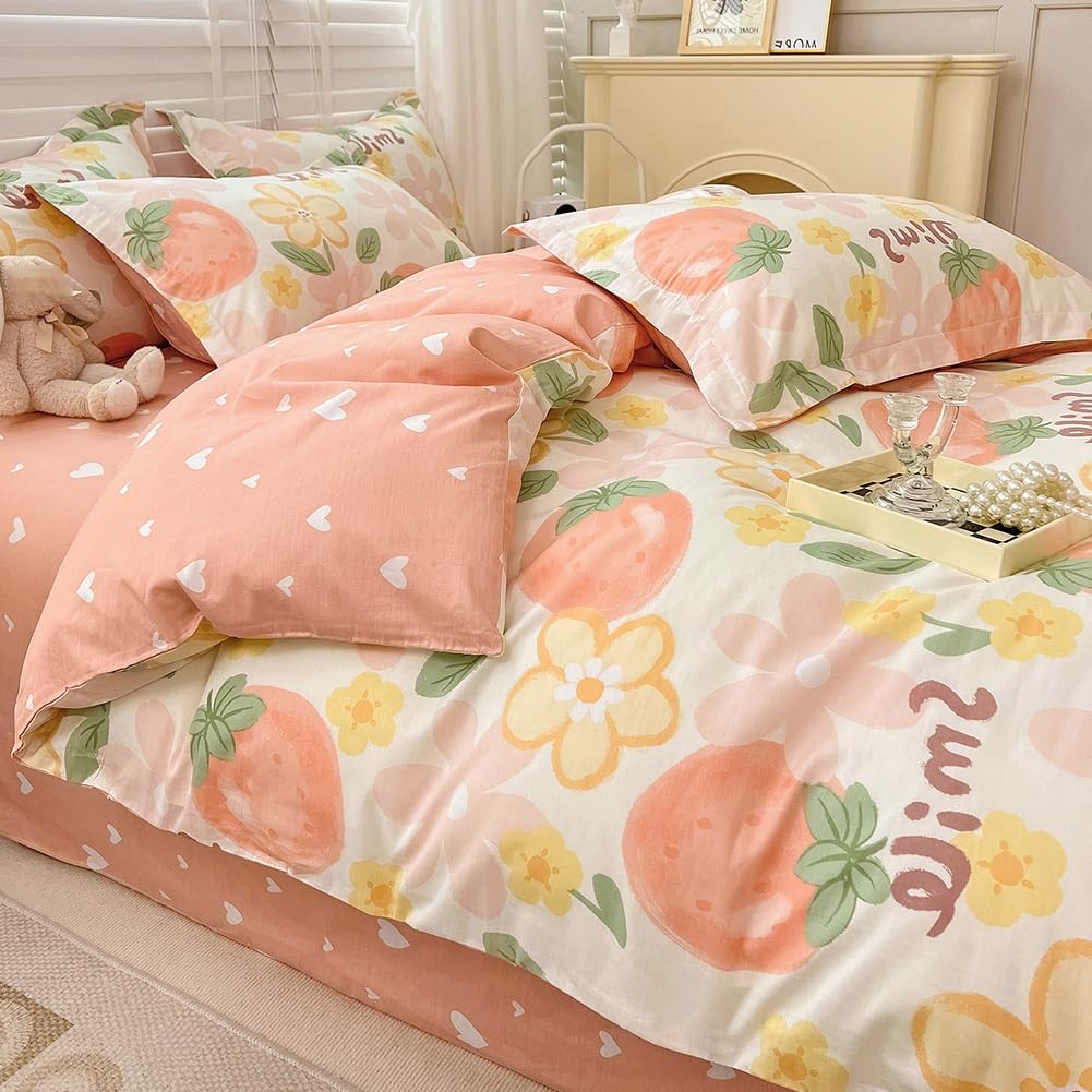Amazon｜ヴィンテージ ボタニカルフラワー 花柄 掛け布団4点セット