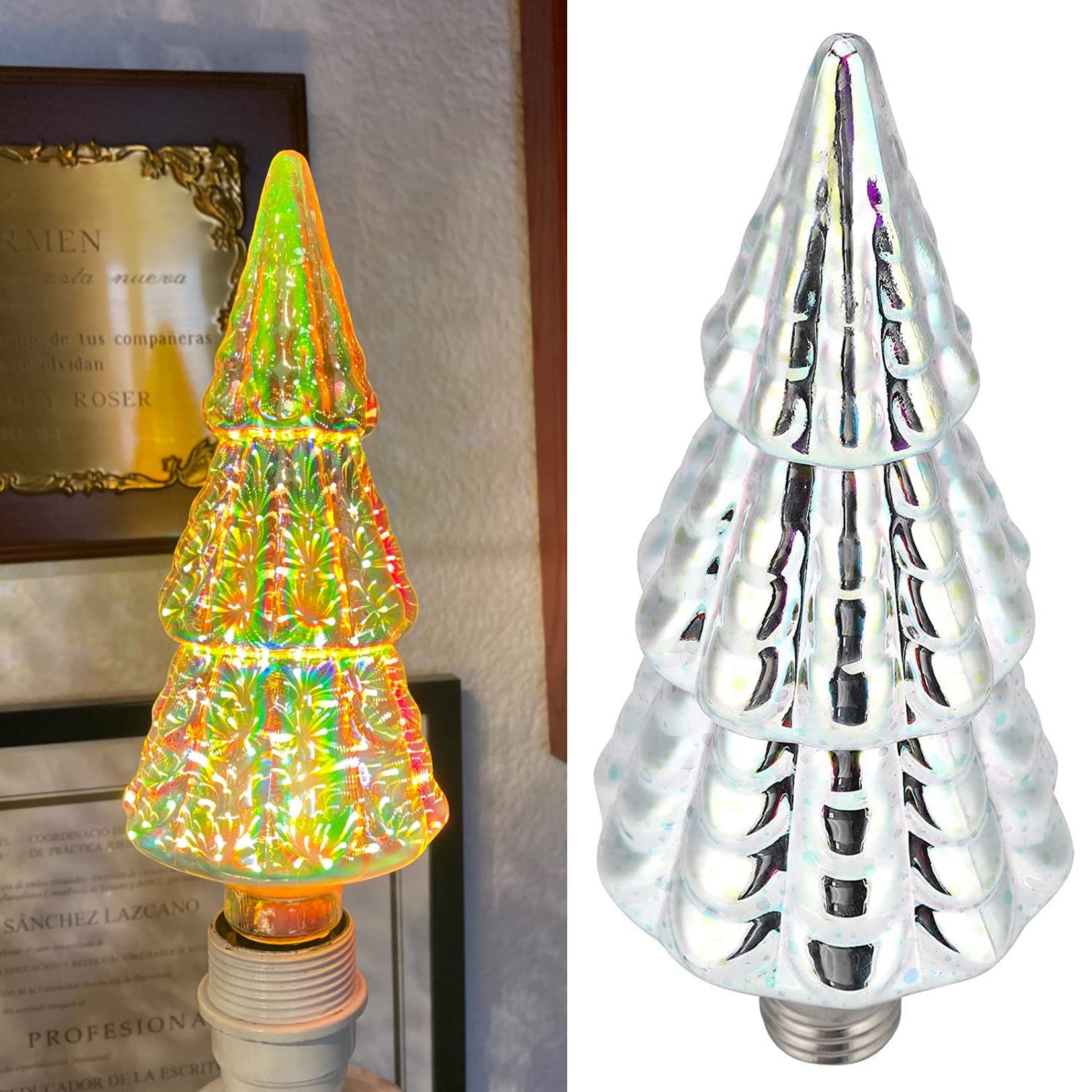 E27 Edison 3D Feu d'artifice Ampoule Rétro Verre LED Lampe pour la Décoration de la Maison Éclairage Décoration Classique Design Boule de Feu d'artifice Créatif