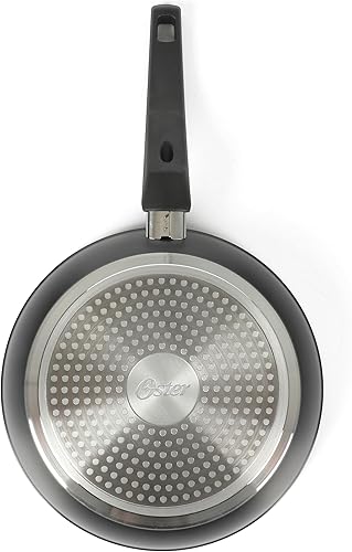 Miniatura 4 de Oster Connelly - Juego de ollas y sartenes antiadherentes de aluminio de alta calidad, con inducción y mango de baquelita, color negro