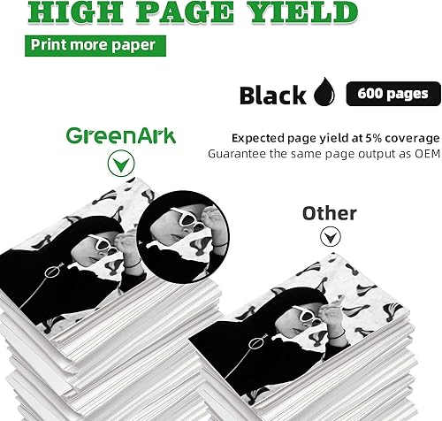 Miniatura 3 de GREENARK Cartuchos de tinta compatibles de repuesto para Canon c280xxl pg280 bk PGI-280 PGI-280XXL BK tanque de tinta negra (paquete de 2) funciona