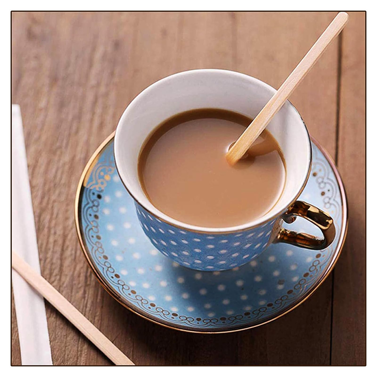 Bastoncini Caffè In Legno 200pz - Agitatori Monouso 14cm Per Bevande, Bar E Artigianato - Foto 7