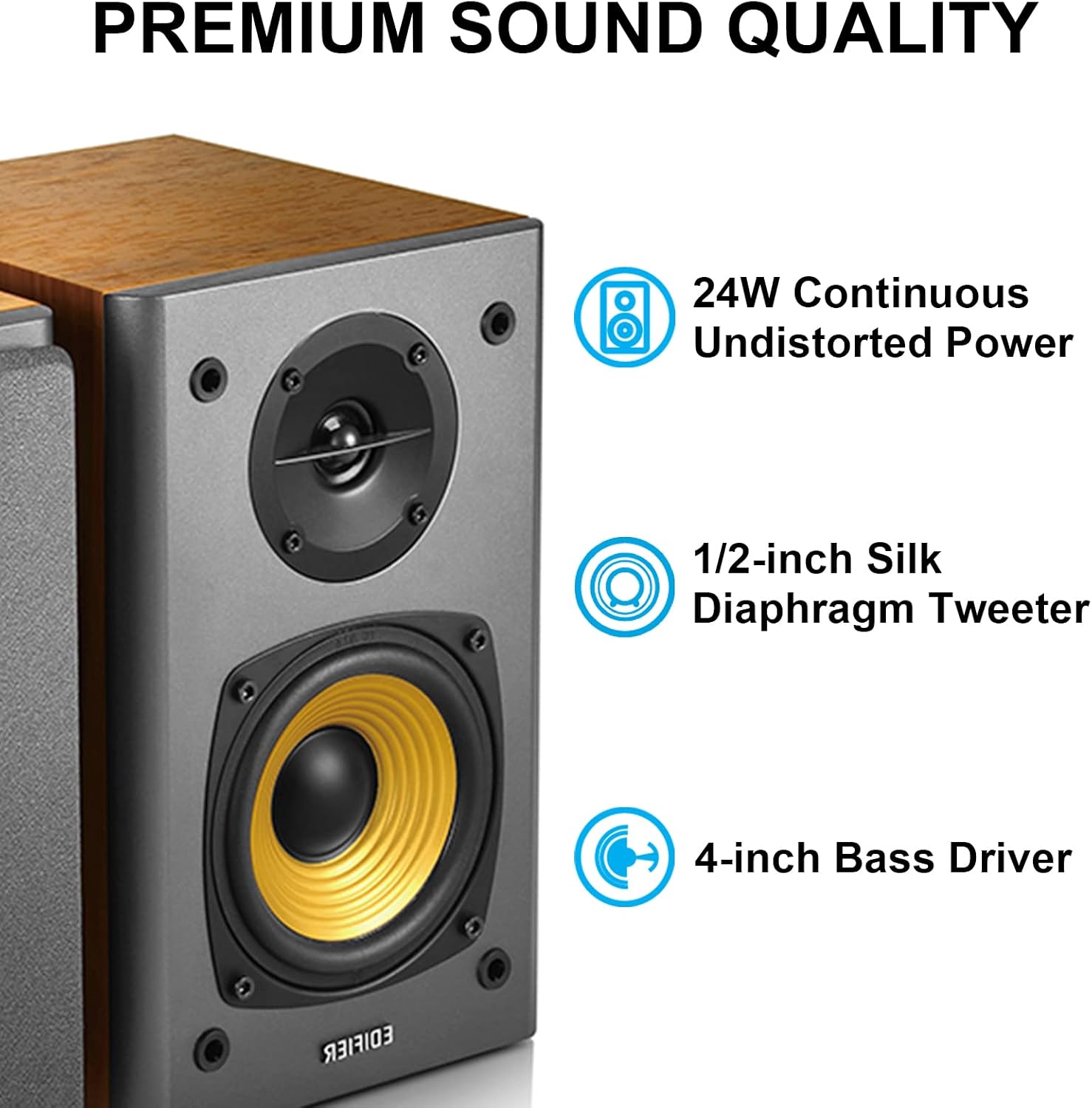 Caixa de Som, Edifier R1000T4, 24W RMS
