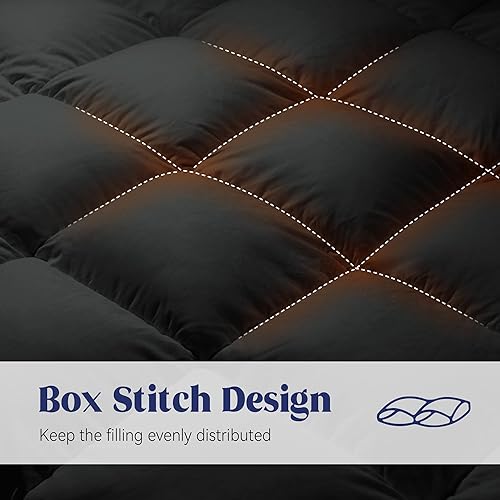 Miniatura 4 de puredown Edredón de plumas de ganso tamaño Queen de gran tamaño, relleno de edredón para todas las estaciones, edredón suave de la colección de