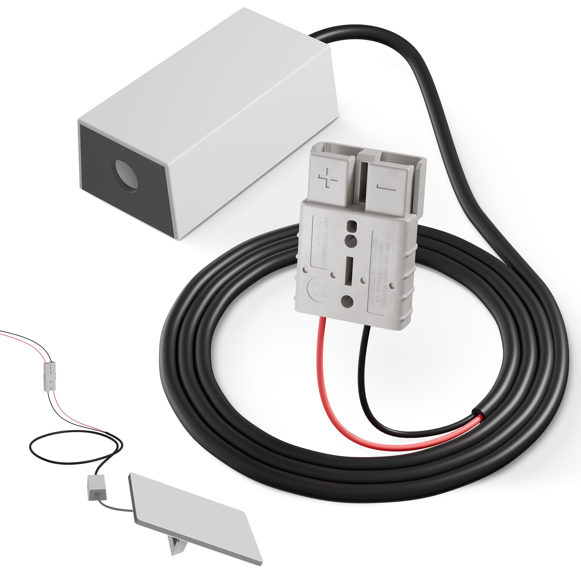 EAZUSE Starlink Mini Power Adapter 50Amp Quick Connect/Disconnect Connector with Step Up Converter, 12V to 36V Booster Starlink Mini 50A Quick Connect/Disconnect Adapter DC Female Plug