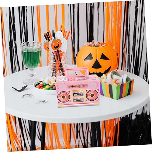 Miniatura 7 de Baluue 12 cajas de dulces con cinta de cassette retro, cajas de recuerdos de fiesta musical para celebraciones temáticas para regalos de cumpleaños