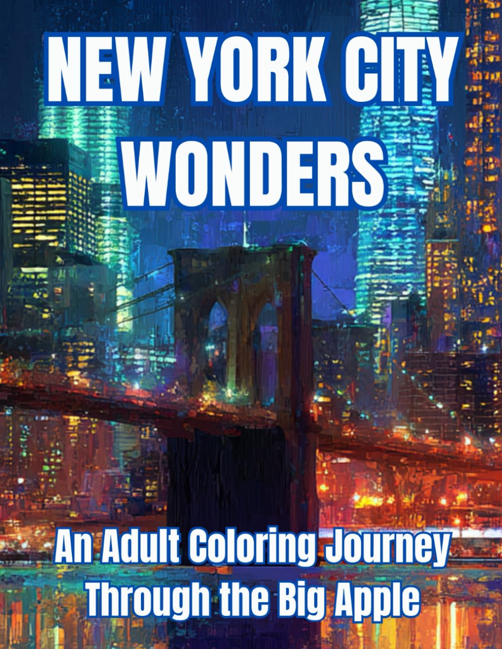 NEW YORK CITY WONDERS: An Adult Coloring Journey Through the Big Apple