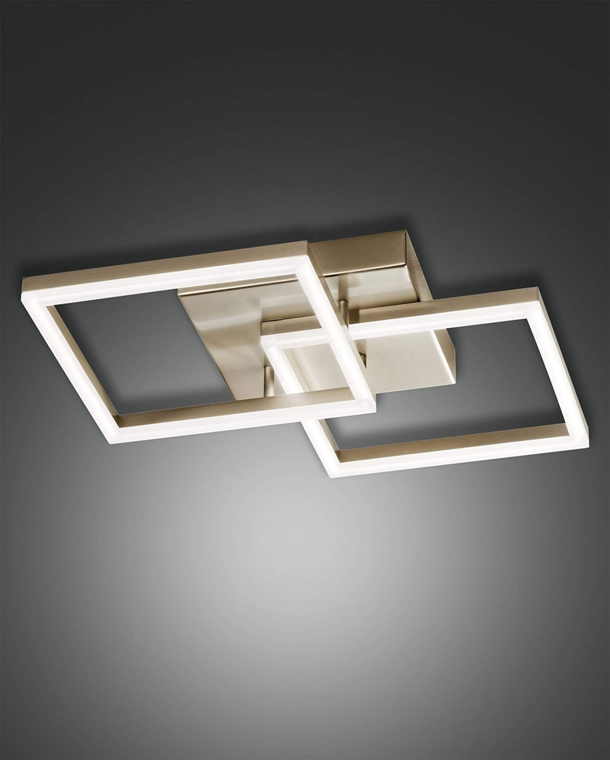 Plafonnier luxe Bard LED or mat 45x45 cm Fabas Luce - 2