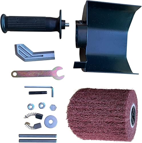 Miniatura 4 de Pulidora de pulido de 1400 W Pulidora de rueda de 110 V Máquina de dibujo de alambre lijadora eléctrica Pulidora de lijadora eléctrica para metal