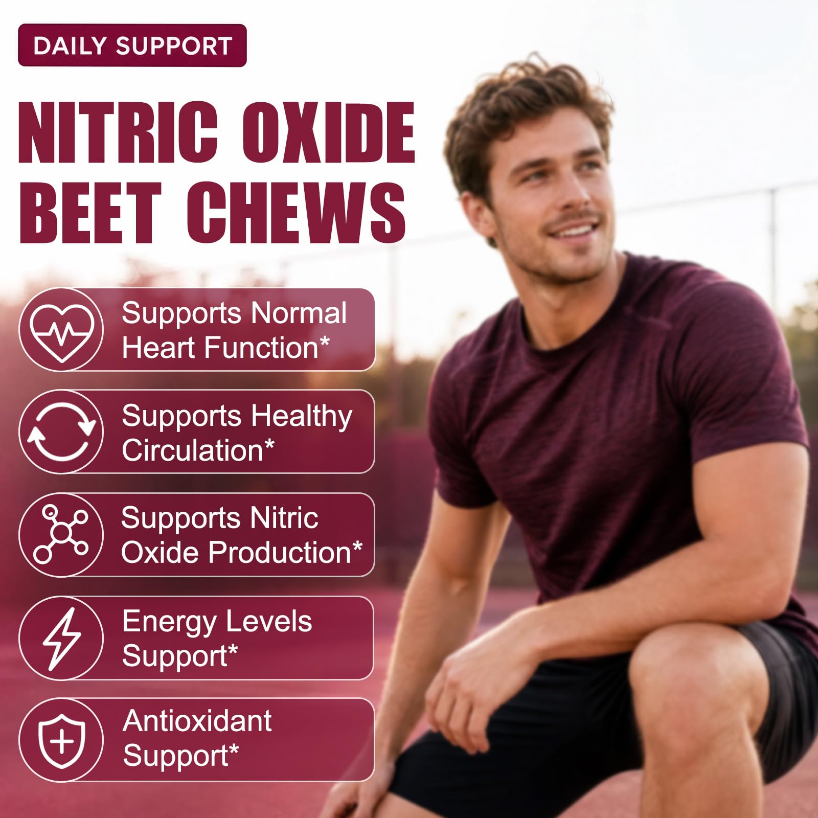 Beet Root Chews with CoQ10, Blood Pressure Support, Mixed Berry, 90 Ct — Amazon image 4