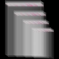 Vista 8 de Geyoga 240 bolsas de celofán de plástico transparente de 4 tamaños, resellables, autoadhesivas, para galletas de caramelo, envoltura decorativa