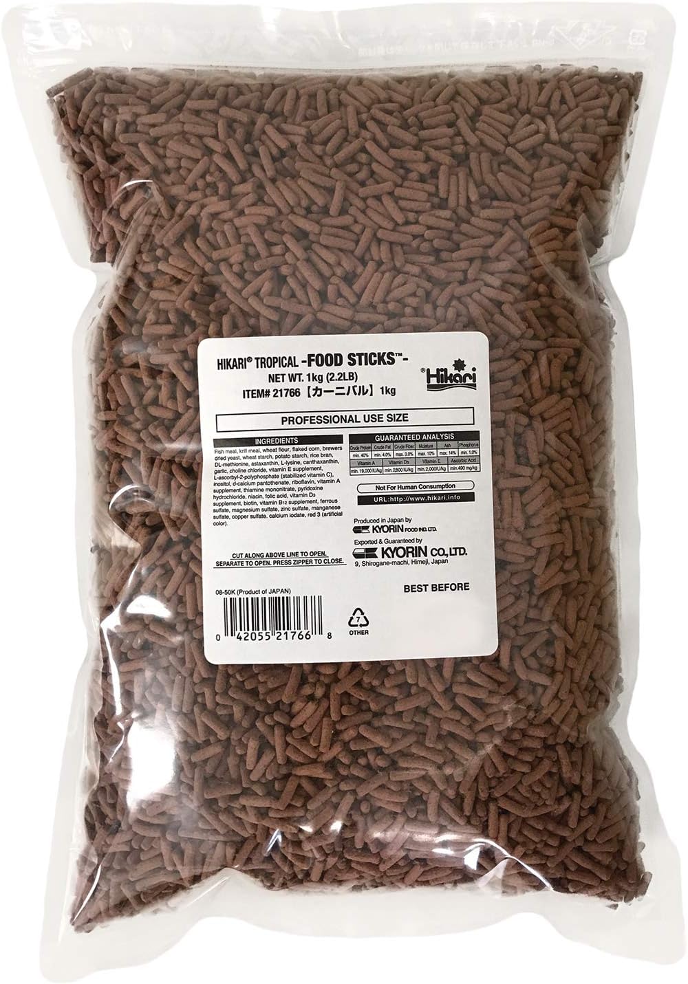 Tropical Food Sticks Aquarium Fish Food, 1kg