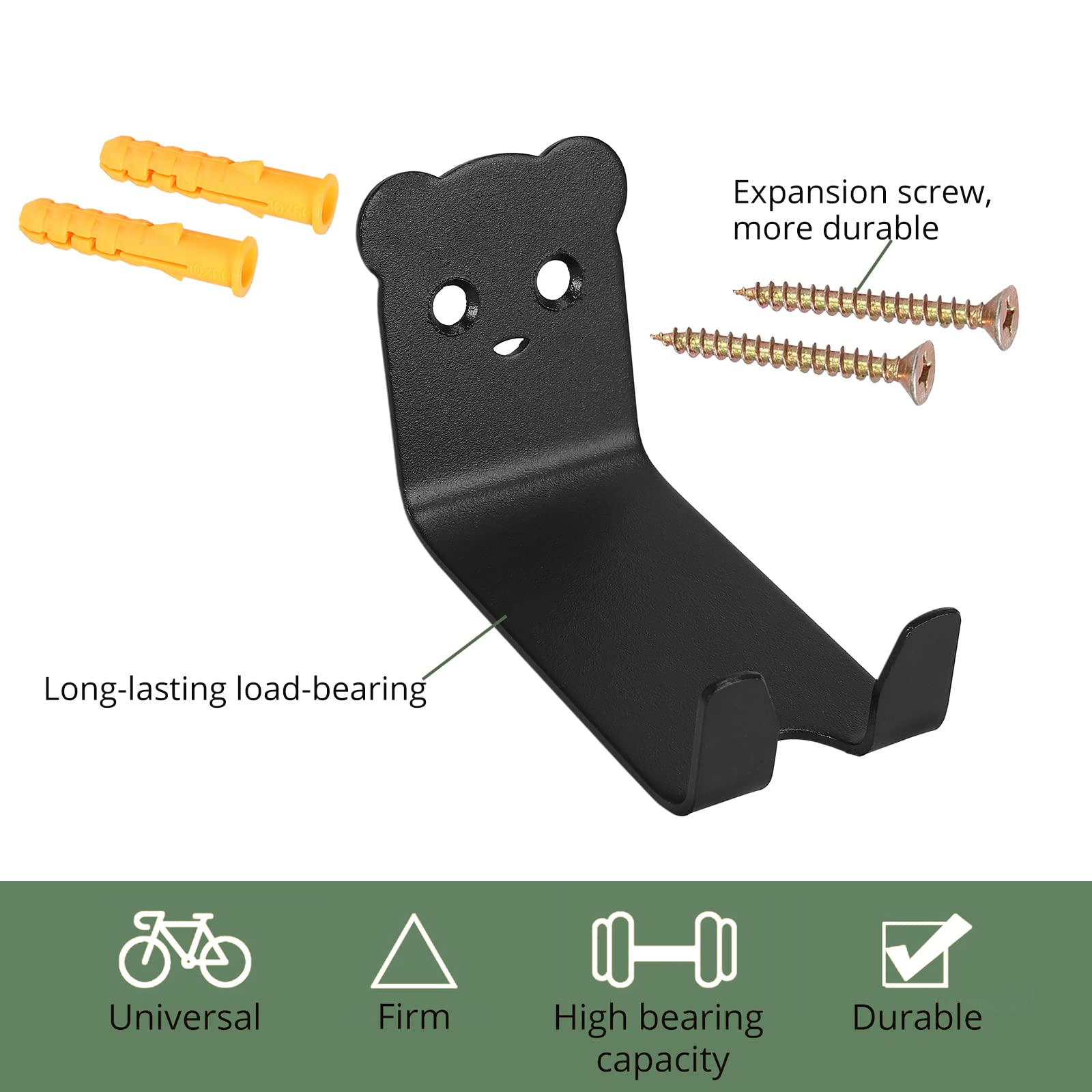 EYPINS Soporte de pared para bicicleta, soporte horizontal para bicicleta, soporte de pared para bicicleta, soporte para bicicleta eléctrica, híbrida, de montaña, para interior garaje y hogar
