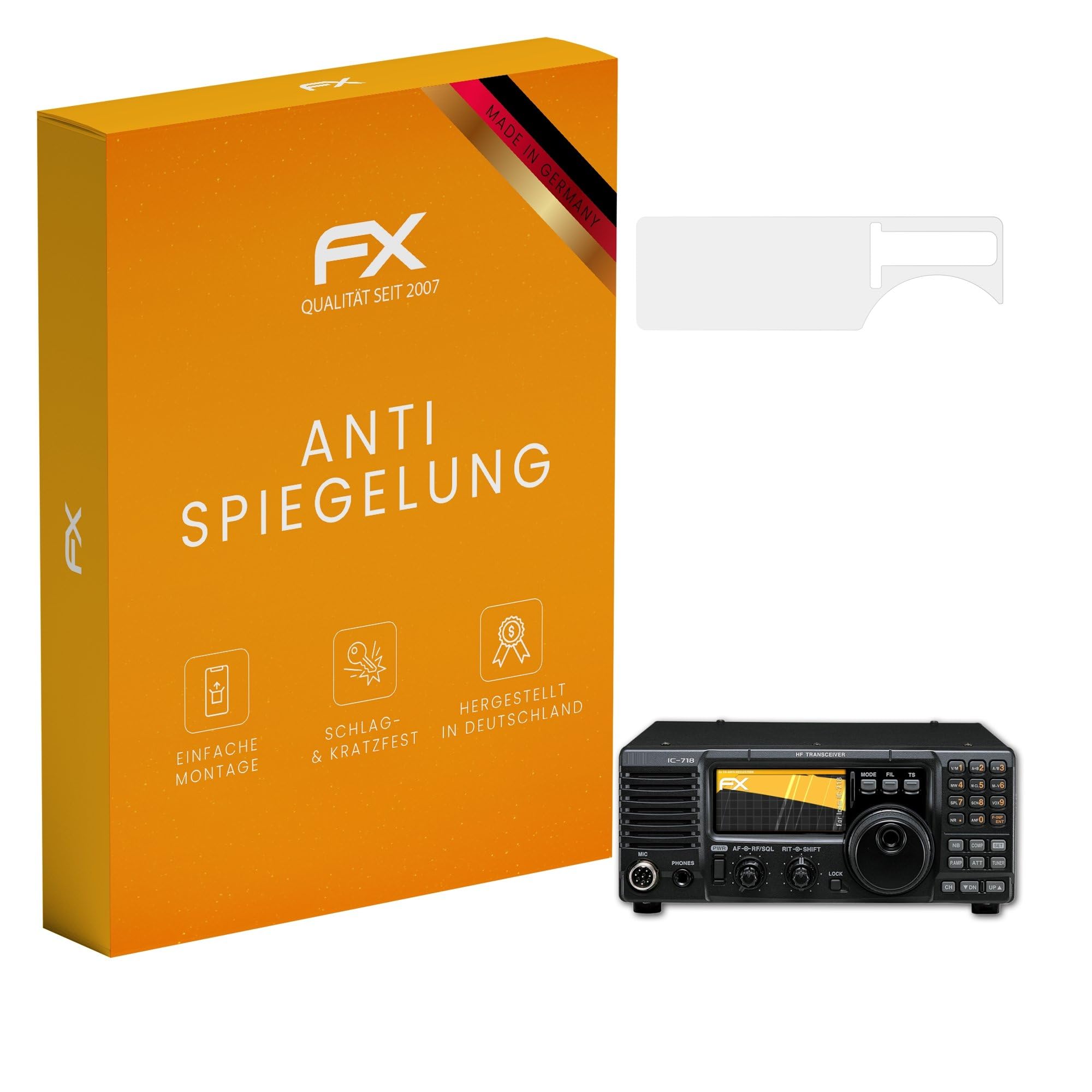 atFoliX Film de protection d'écran compatible avec Panasonic Lumix DMC-TZ71 Film de protection d'écran anti-reflet et anti-chocs FX Protector Film (3X