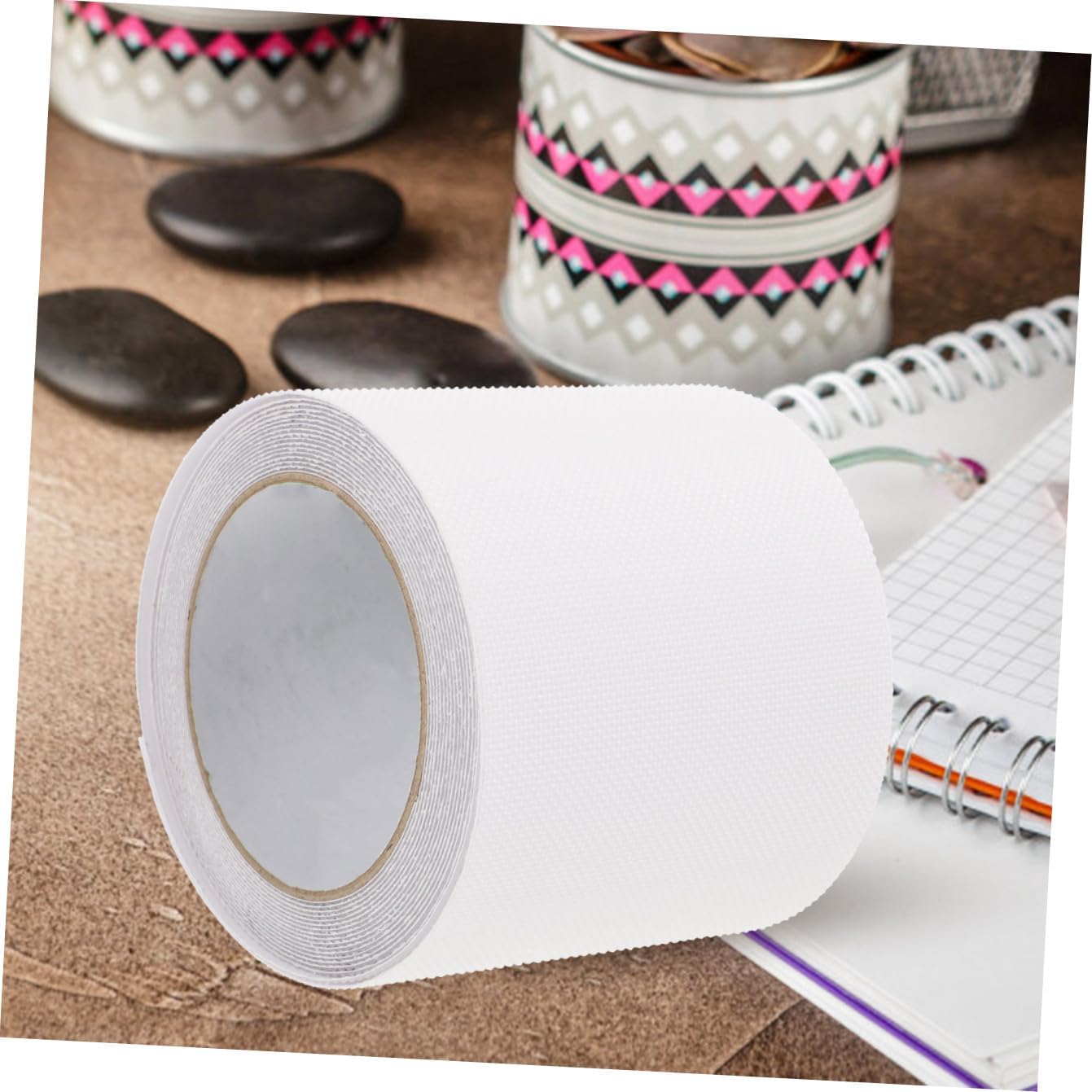 Anti-slip Adhesive Tape 10cm X 5m, Waterproof Abrasive Stair and Floor Non-skid Strip for Bathroom and Shower Safety Grip Protection