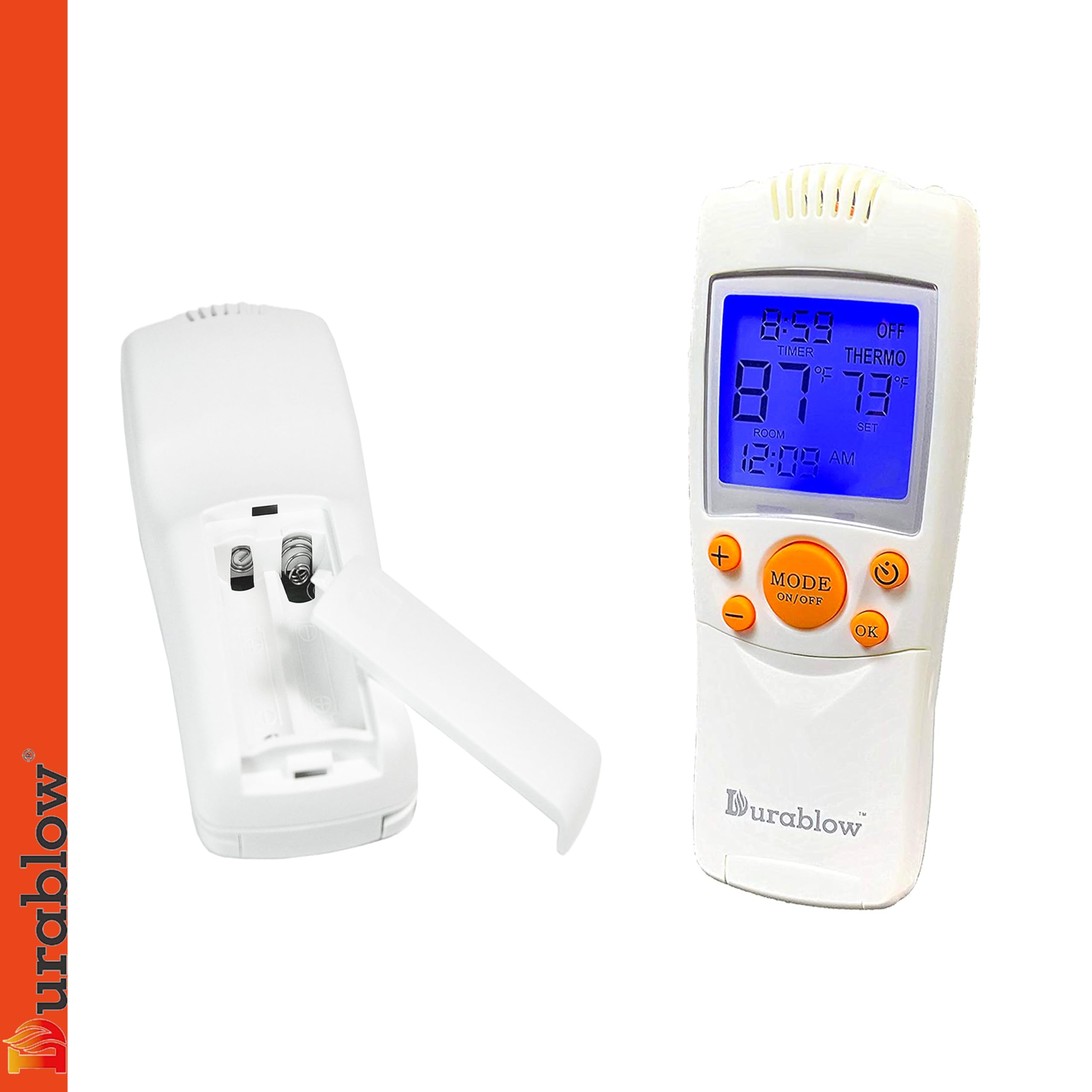 Durablow CB1004 Fernbedienungsset mit Ein/Aus, Thermostat, Timer und hintergrundbeleuchtetem LCD für ComfortBilt Pelletofen Alpine, HP21, HP22, HP50, HP61, HP75 - für effizientes Heizen