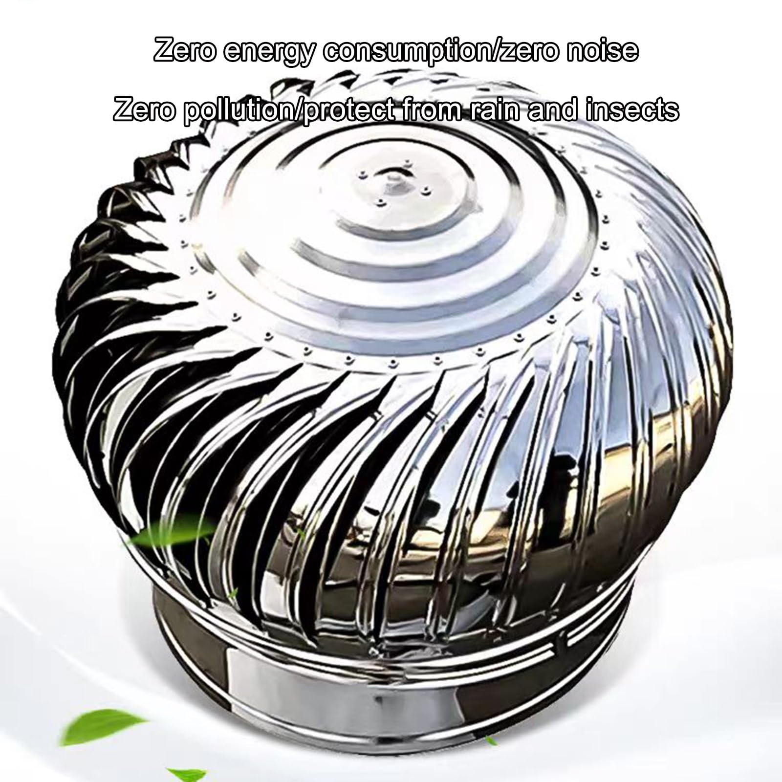 Comignolo, sfiato per Tetto Tondo, in Acciaio Inox, Facile da installare, per sfiato di Scarico sul Tetto, per Isolamento Esterno (Dimensioni: 160 mm/6,3 Pollici)