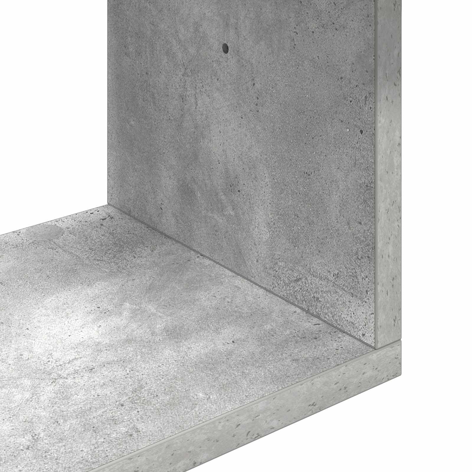 Wandregal Wandhalterung Grau aus Holzwerkstoff 32 x 21 x 107 cm, platzsparendes Hängeboard mit reichlich Stauraum für Wohnzimmer Schlafzimmer Büro, einfach zu montieren, modernes Design
