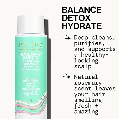 Miniatura 3 de Pacifica Beauty romero purifica el champú vigorizante menta calmante desintoxica el cuero cabelludo y el cabello de la acumulación de productos y el
