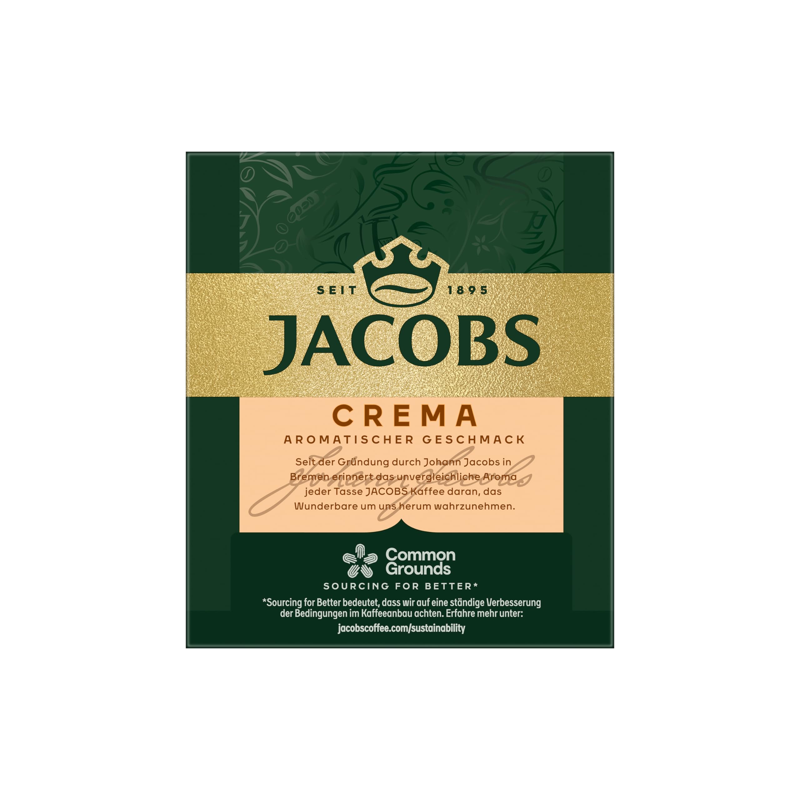 Jacobs Café Crema löslicher Bohnenkaffee als Stick, Instant Kaffee, 12 x 20 Einzelportionen à 1,8 g, für 240 Getränke