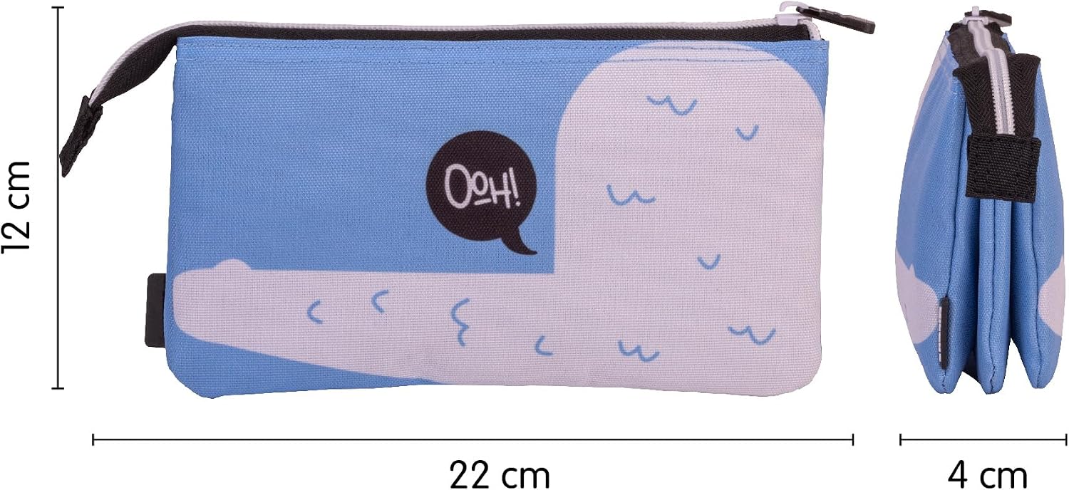 MILAN® Aliens Special Series 5 Compartments Pencil Case, Blue