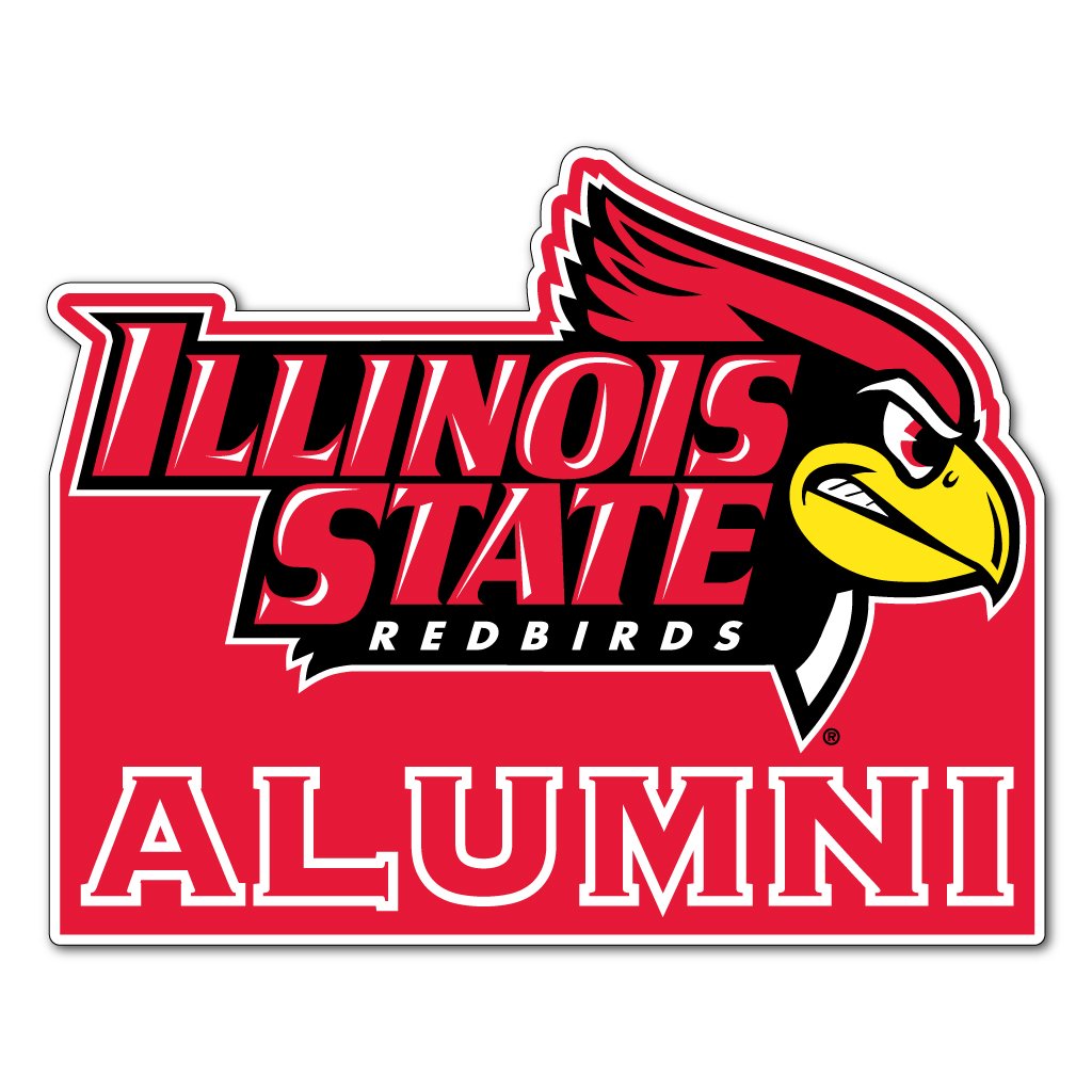 VictoryStore Magnets - Illinois State University Alumni Shaped Magnet, Size 11 inches x 12 inches