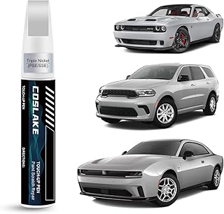 Car Touch Up Paint(Triple Nickel(PSE/SSE)) for Dodge, Car Paint Scratch Repair Kit, Quick & Easy Solution to Repair, 2 in 1 Scratch Remover Pen with 2PCS Disposable Micro Applicators