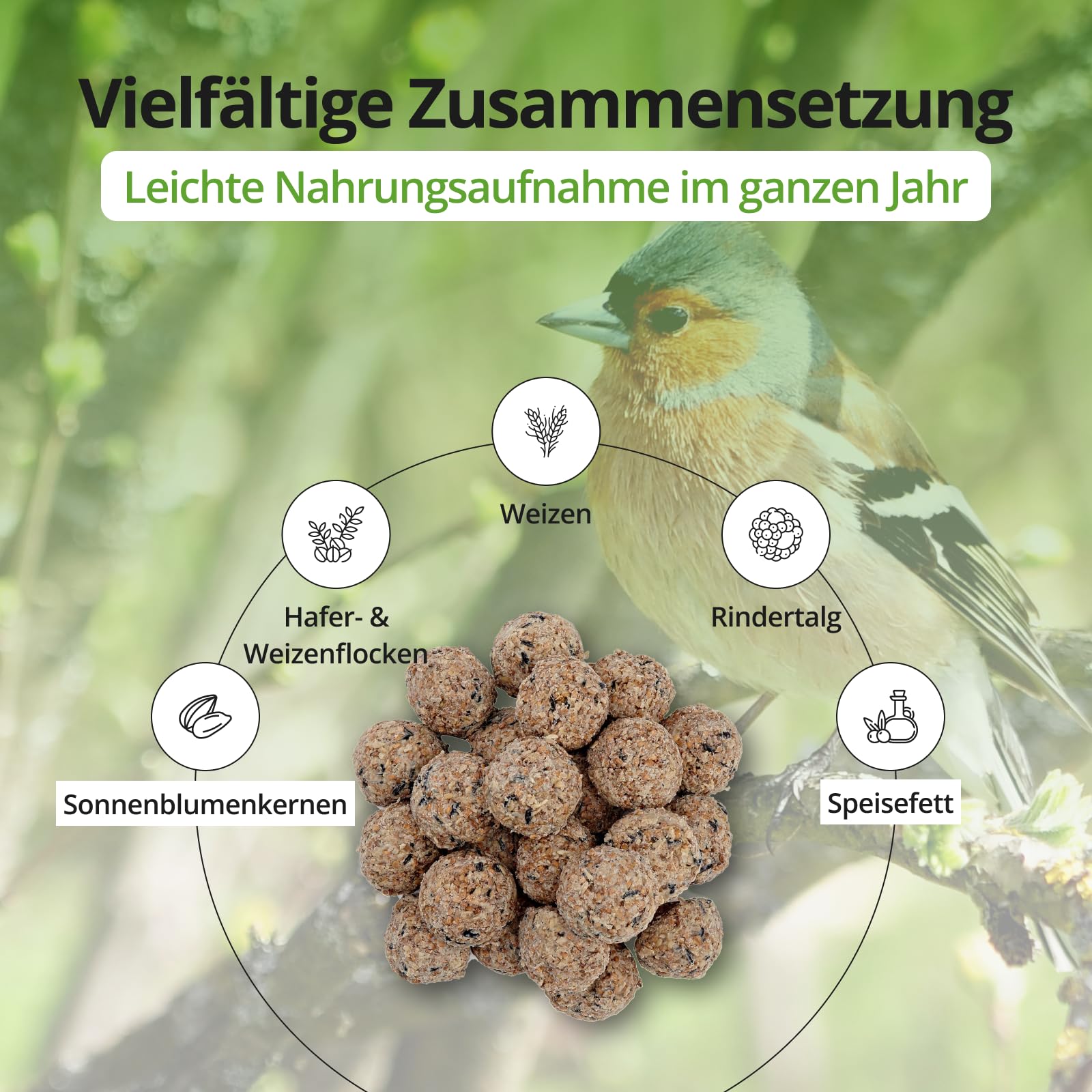 Gnocchi Per Cince Senza Rete - 45 Pezzi, Grasso Insetto Premium - Foto 10