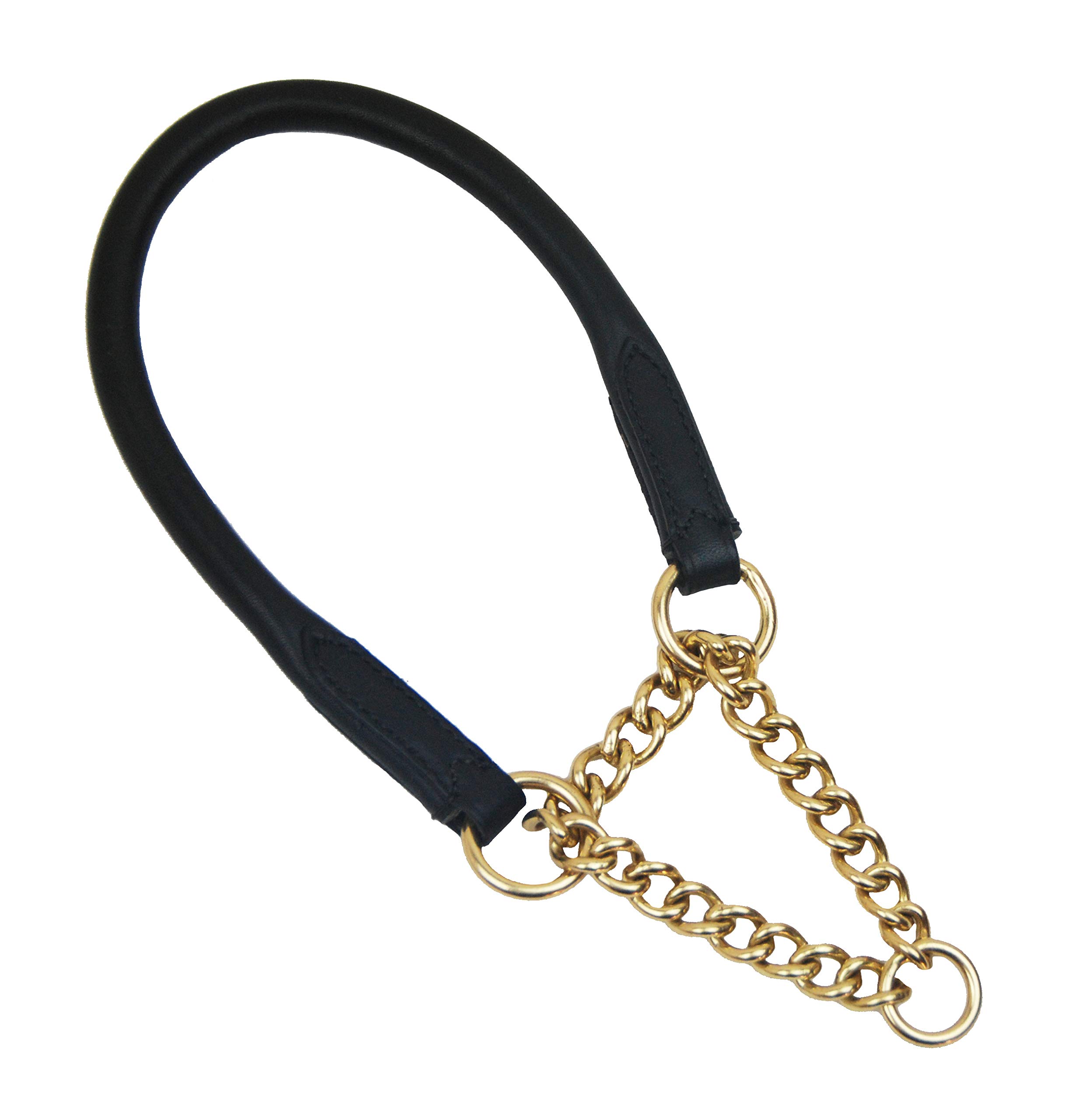 Collier étrangleur en cuir roulé noir pour des balades urbaines sereines