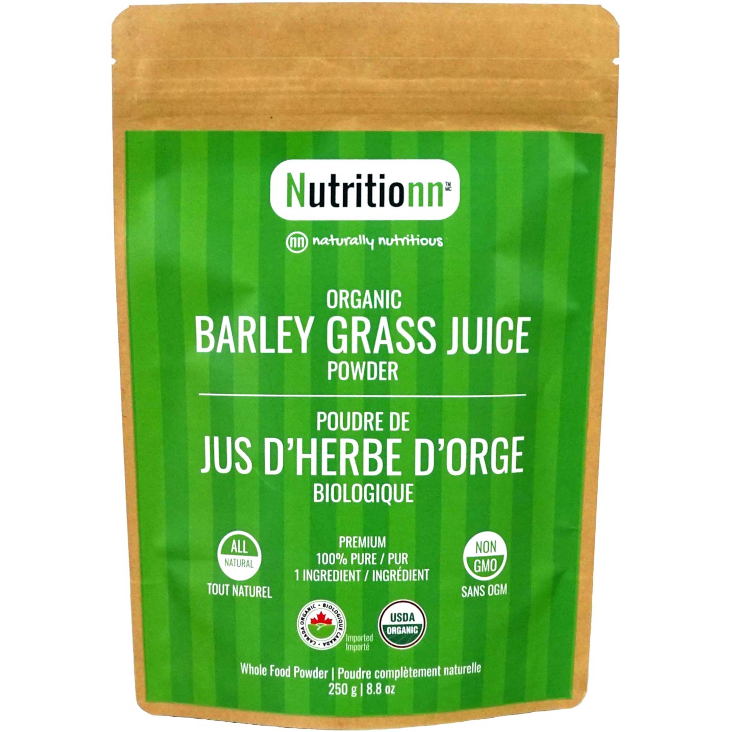 Organic Barley Grass Juice Powder by Nutritionn 250 Grams 100 Pure