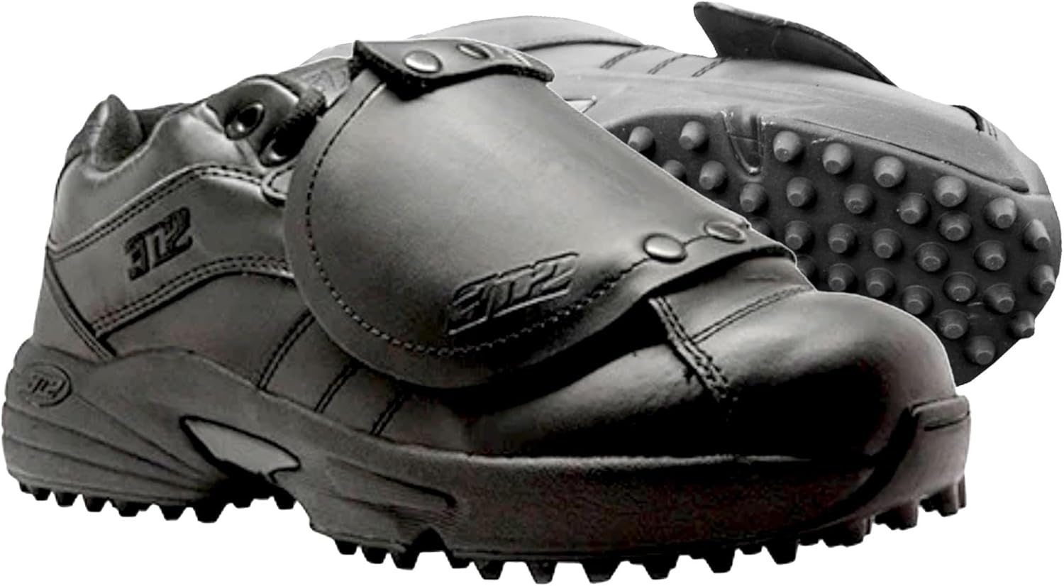 3N2 Men's Reaction Pro Plate Lo - Umpire Shoe - Sturdy Design & Comfort Optimum Protection 100% Genuine Leather - D & EE Widths for Softball & Baseball - (Black Matte and Patent Leather)