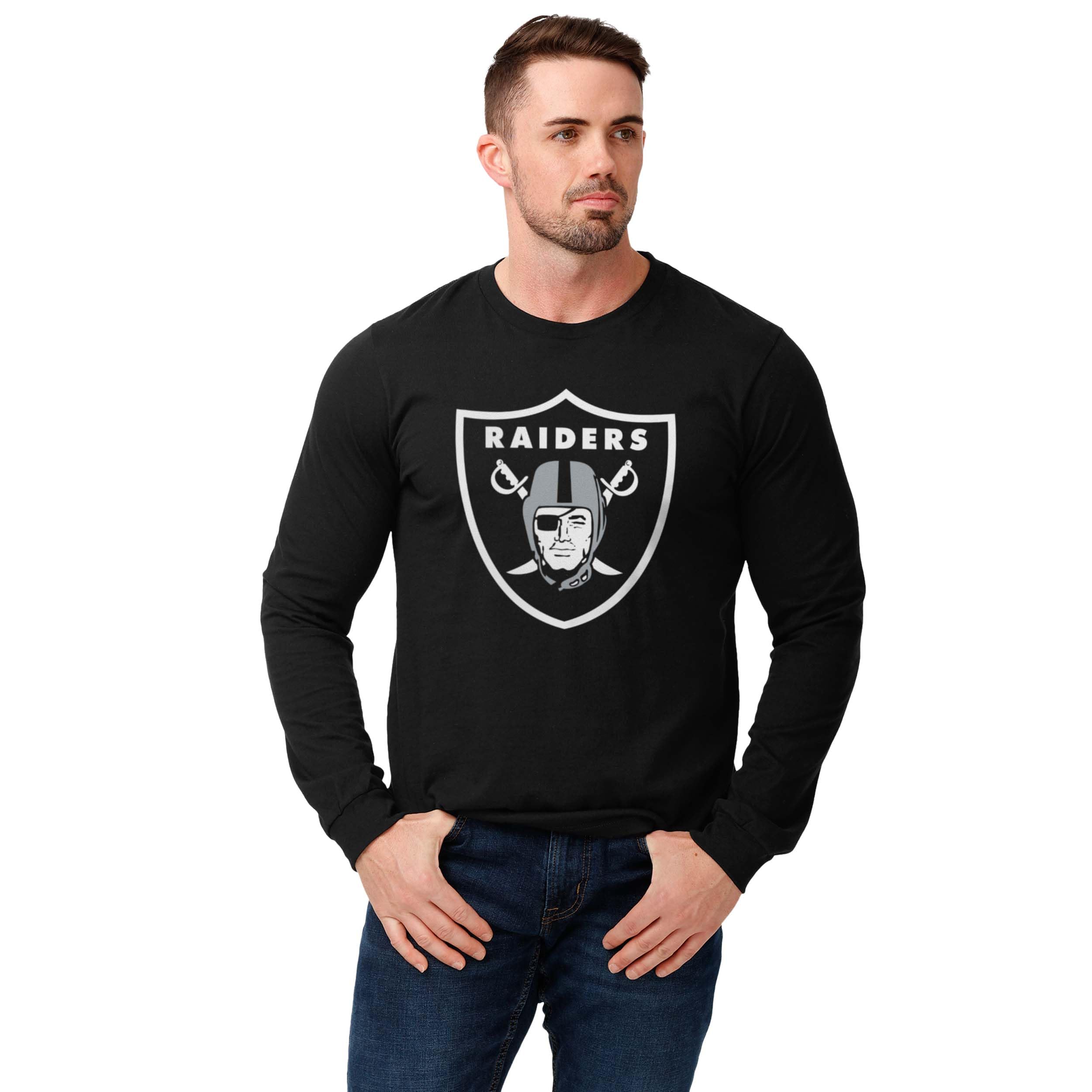FOCO NFL Mens NFL Team Primary Logo Long Sleeve T-Shirt
