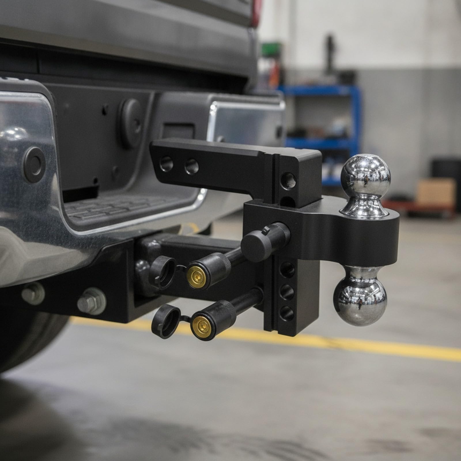 Harilla Brazo Remolque Ajustable Plateado |, Enganche Ajustable con Pasador Bloqueo, para Camionetas, Conductores