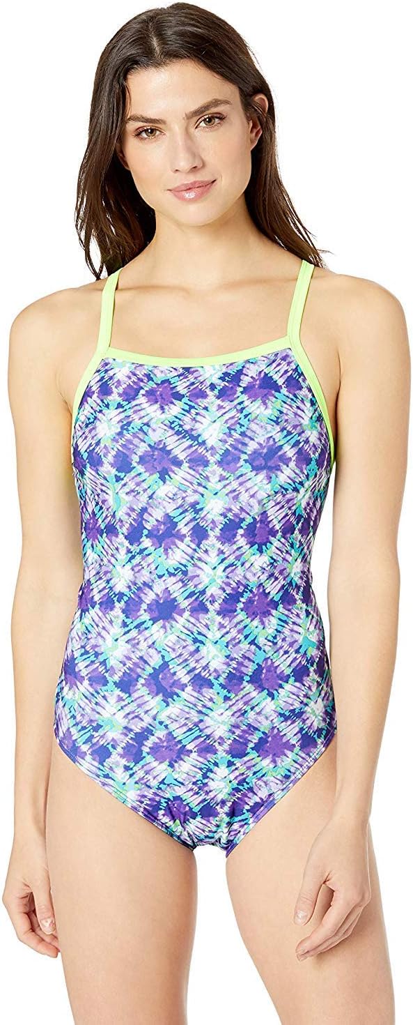 Speedo Women's Swimsuit One Piece Prolt Propel Back Printed-Discontinued