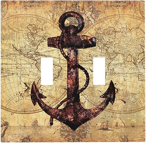 Miniatura 50 de Placa Cubierta de Interruptor de Luz de Palanca Individual con Diseño de Flor Botánica en Tablero de Madera Rústico Estilo Granja - Placa de Pared