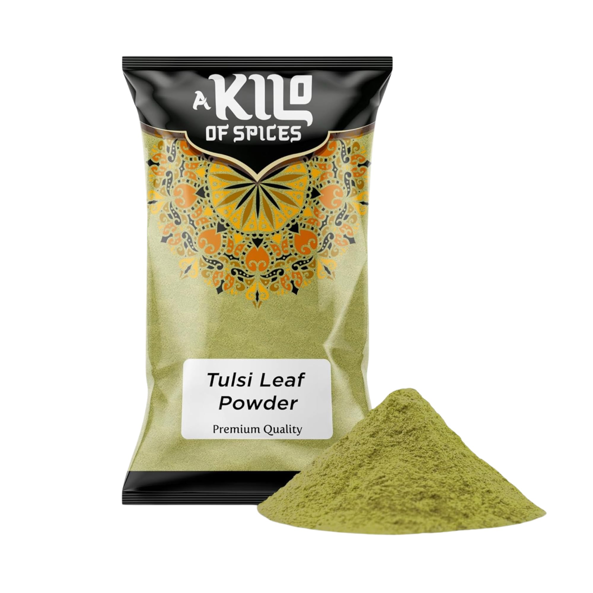 A Kilo of Spices | Natural Tulsi Leaves Powder 1 Kg | The Perfect Addition to Your Daily Health Routine | No Additives or Preservatives | GMO-Free | Handpicked and Sun-dried Tulsi Leaves Powder
