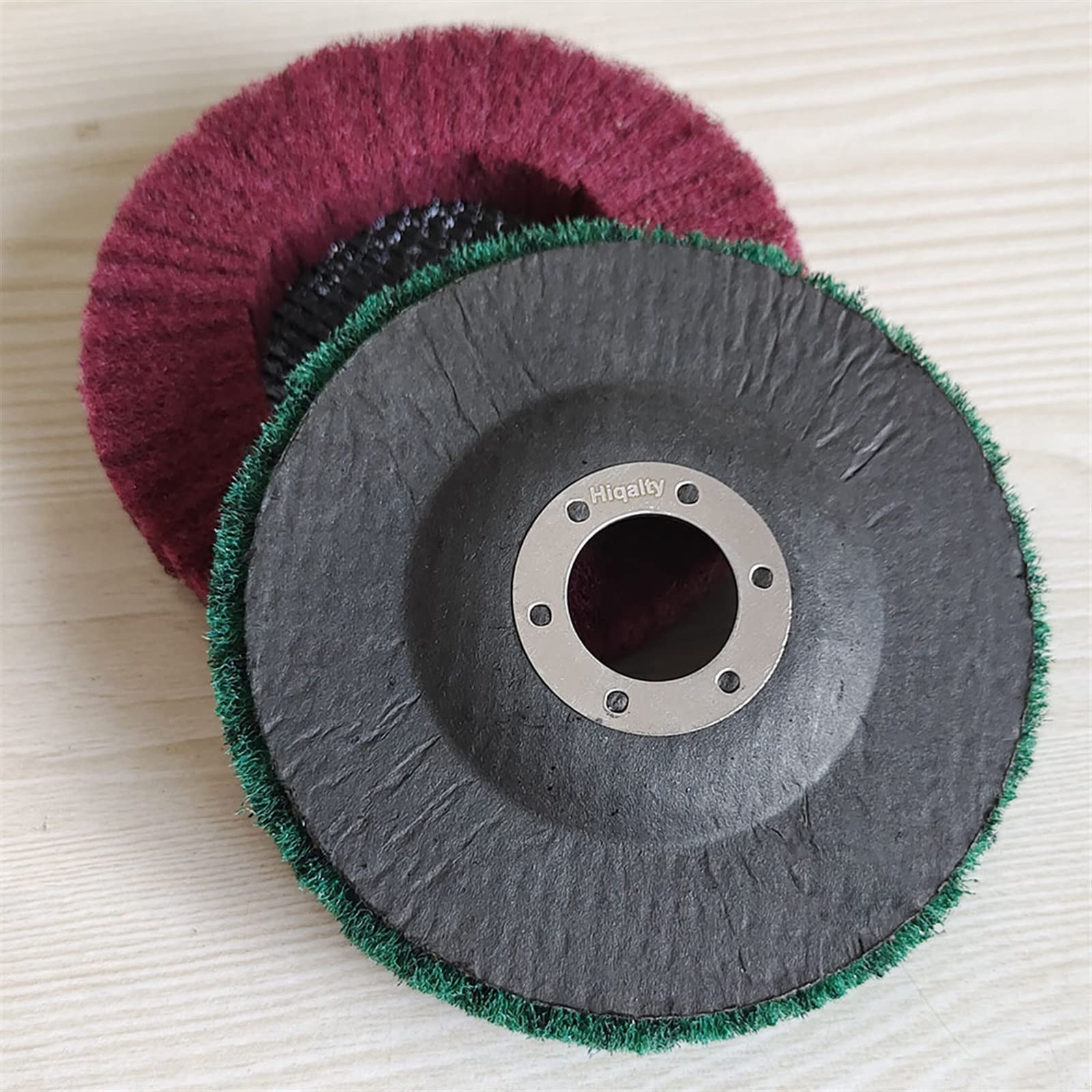 Narzędzia Do Tarcz Polerskich, Tarcze Listkowe 5 Cali 125X22Mm Tarcza Polerska Z Włókna Nylonowego Włóknina Szlifierska Tarcza Metalowa Tarcze Ścierne/Grit 180/5Pc_125X22Mm