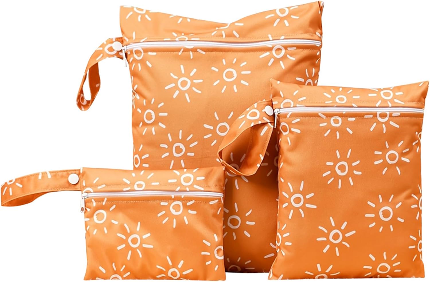 Happy Cherry 3 Pack Wet Dry Bags, Washable Bag for Travel Storage, Waterproof Reusable with Zippered Beach Pool