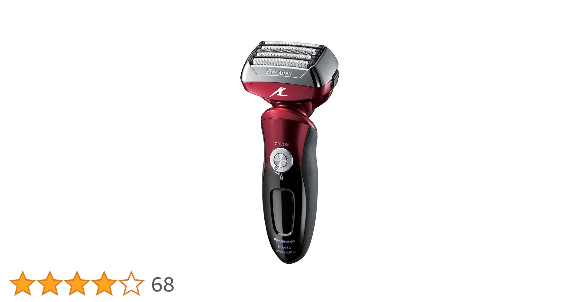 Panasonic - パナソニック ラムダッシュ メンズシェーバー 5枚刃 赤 ES-CLV5D-R Amazon | パナソニック ラムダッシュ メンズシェーバー 5枚刃 赤