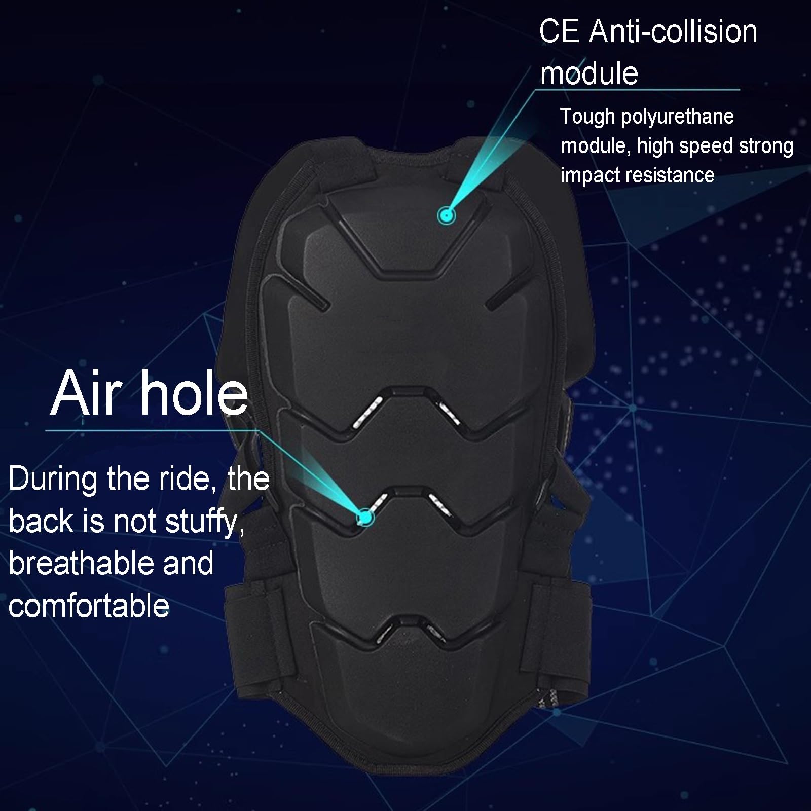 Protection Dorsale Moto Hommes Et Femmes Protection Dorsale Racing Moto Dos Protection De La Colonne Vertébrale Veste Anti-Chute Motocross Bodyguard Gilet Adulte Protection Dorsale Snowboard (Size :