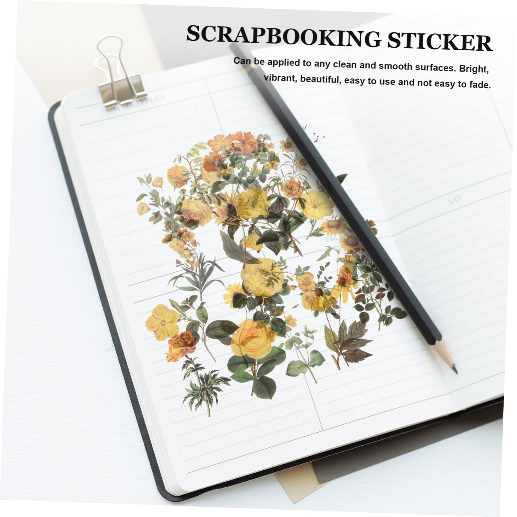 NUOBESTY 24paquetes Pegatinas De Para Scrapbooking De Manualidades Aesthetic De Stickers Para Álbumes y Para Proyectos y