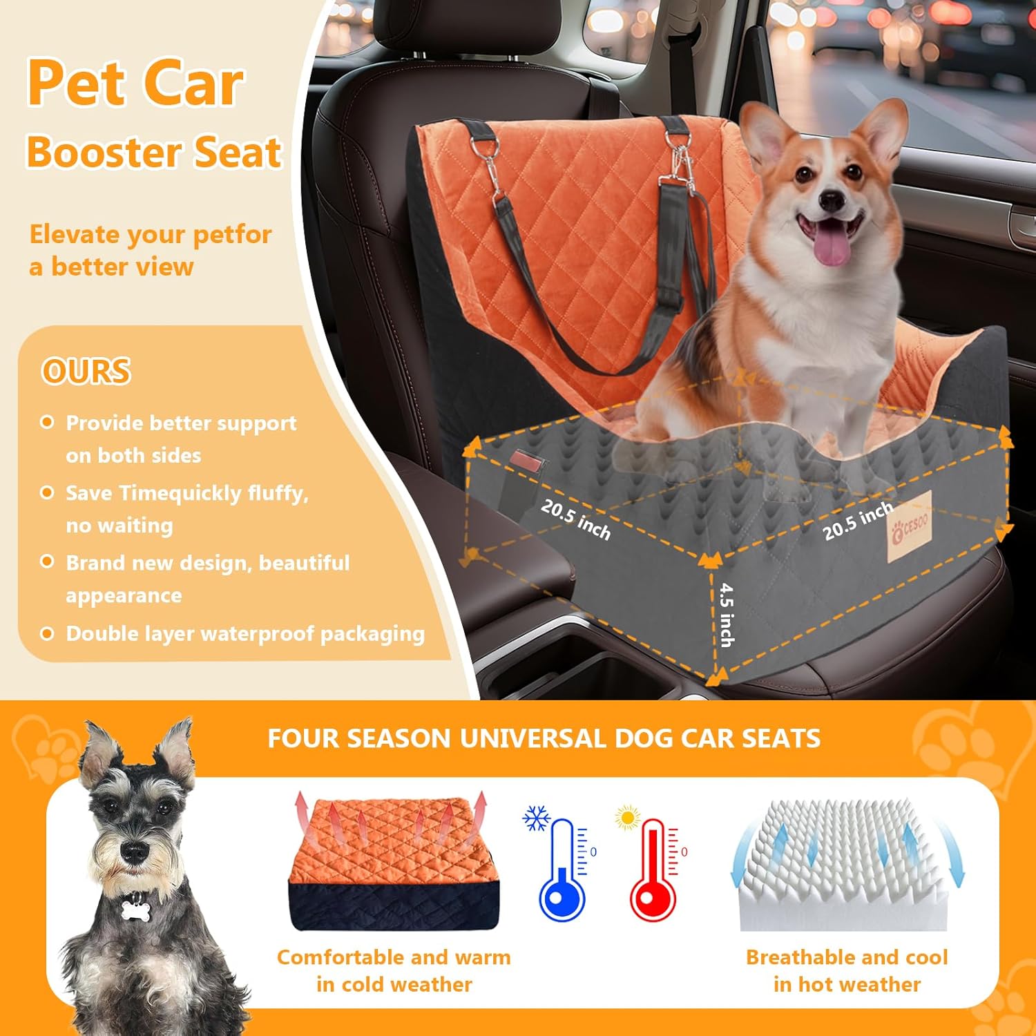 Travel in Comfort: The Ultimate Dog Car Seat Review for Small & Medium Pups