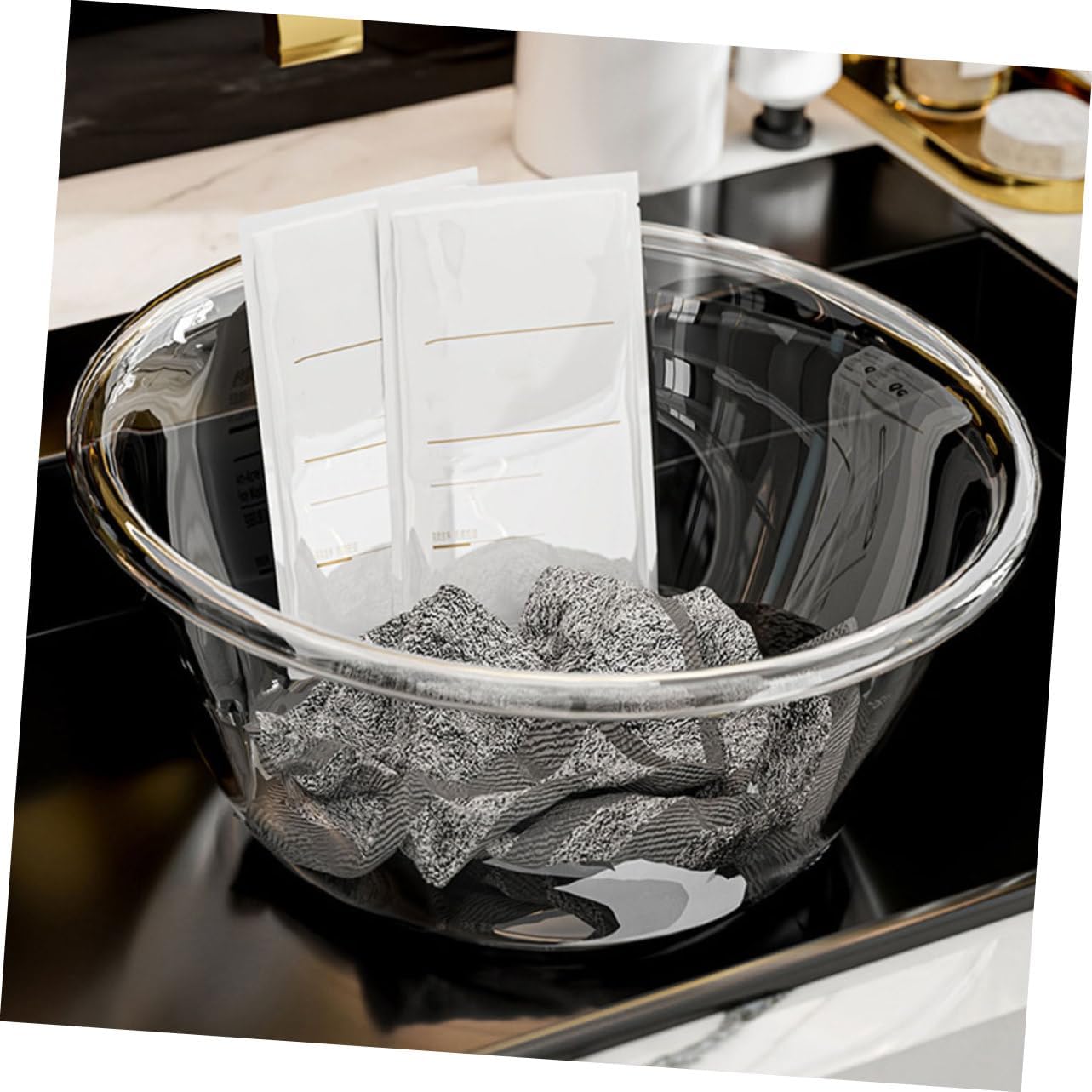 1pack Portable Face Washing Basin Medium Plastic Wash Bowl for Home Use Multifunctional Dish Basin for Feet and Hands Cleaning