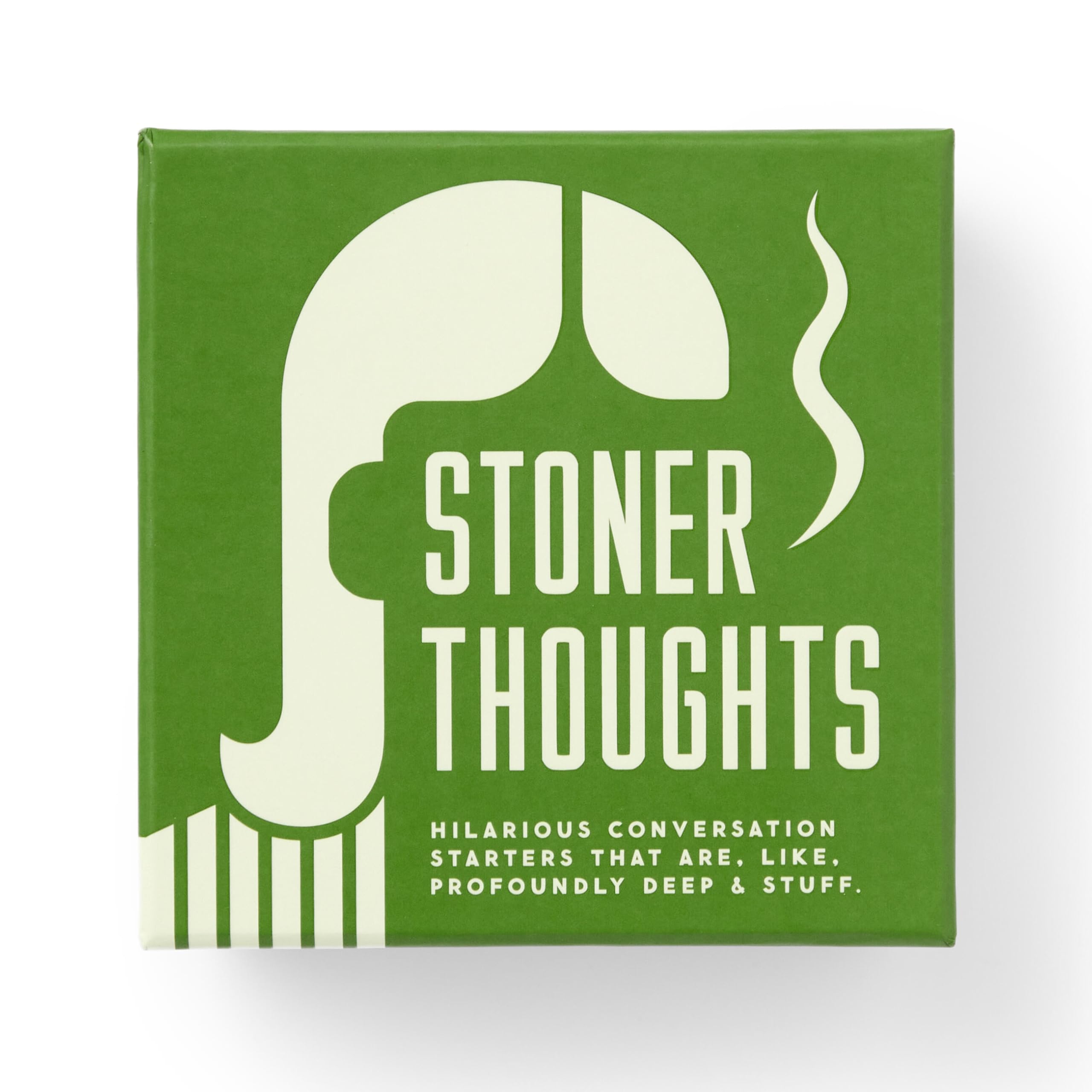 Brass Monkey Stoner Thoughts - Social Party Game with 200+ Unique and Entertaining Conversation Starter Cards For Stoners
