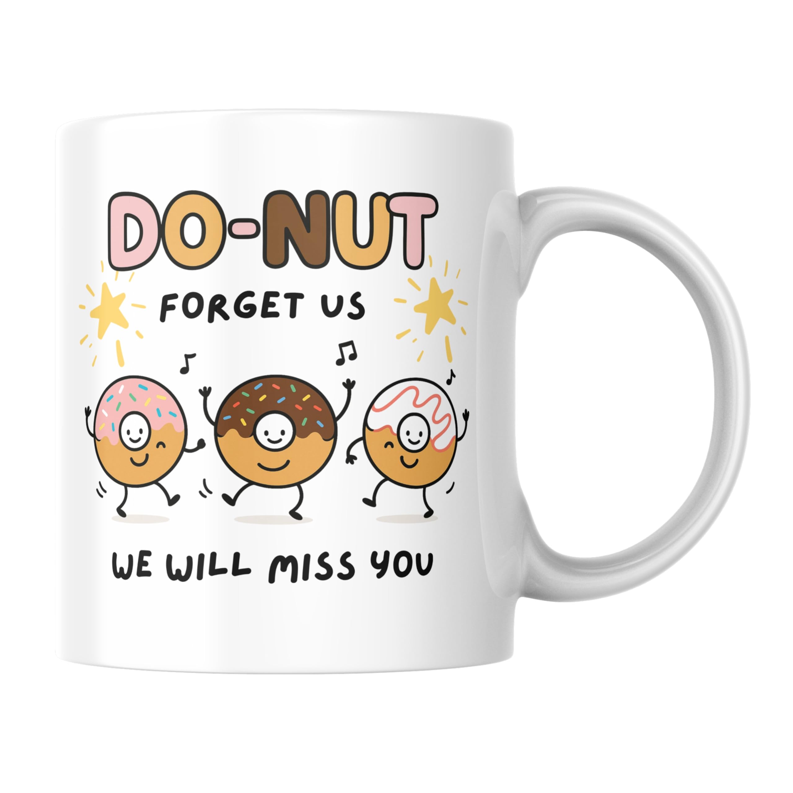 Cheeky Chops Funny Leaving Mug Do Nut Forget Us We Will Miss You CMUG833